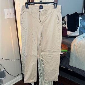GAP Beige Straight Leg Trousers